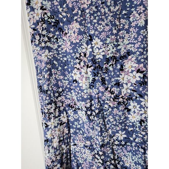 I.N. Studio Blue Floral Midi Skirt - Picture 6 of 6
